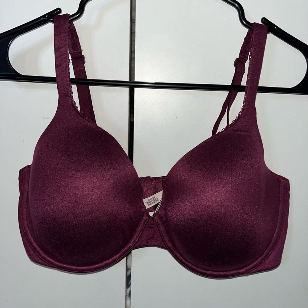 Deep plum/purple colored Victoria’s Secret bra in size 36DD